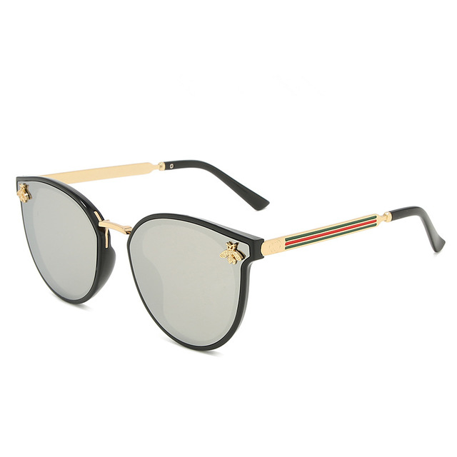 2021 High quality Women Men bee Sunglasses Vintage Gradient Glasses Fashion Retro Sun Glasses Eyewear Drive outdoor