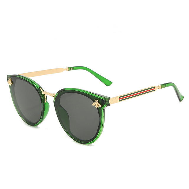 2021 High quality Women Men bee Sunglasses Vintage Gradient Glasses Fashion Retro Sun Glasses Eyewear Drive outdoor