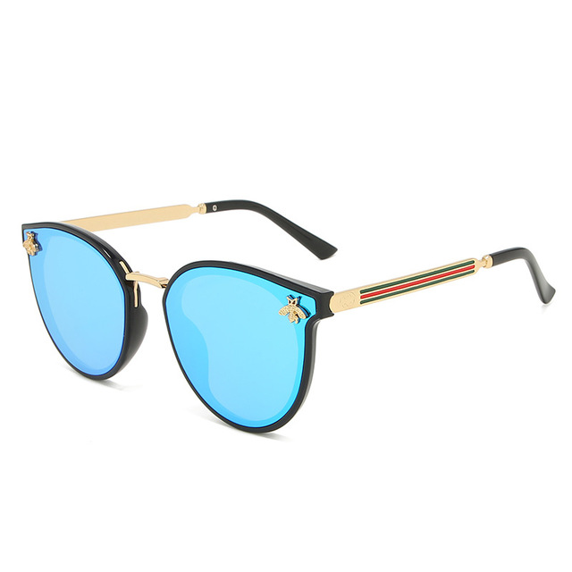 2021 High quality Women Men bee Sunglasses Vintage Gradient Glasses Fashion Retro Sun Glasses Eyewear Drive outdoor