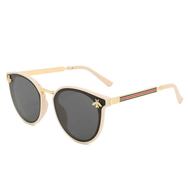 2021 High quality Women Men bee Sunglasses Vintage Gradient Glasses Fashion Retro Sun Glasses Eyewear Drive outdoor