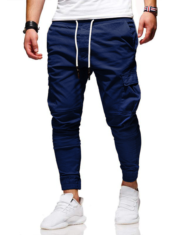 2021 High quality Fashion Men Pants Casual Jogger Streetwear Cargo Pants Multi-pockets Trousers Fitness Sweatpants