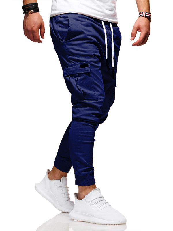 2021 High quality Fashion Men Pants Casual Jogger Streetwear Cargo Pants Multi-pockets Trousers Fitness Sweatpants