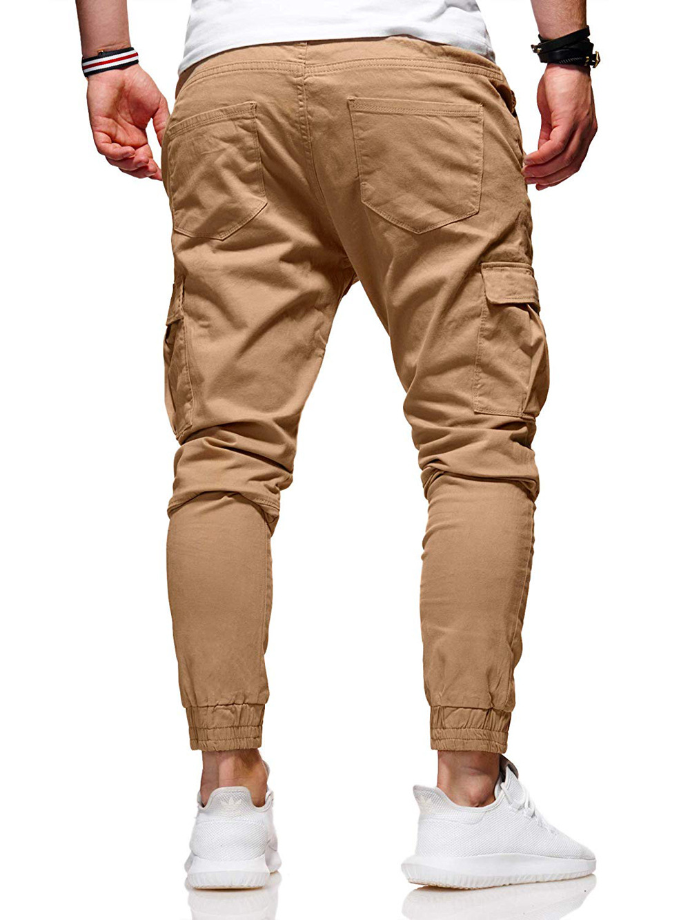 2021 High quality Fashion Men Pants Casual Jogger Streetwear Cargo Pants Multi-pockets Trousers Fitness Sweatpants