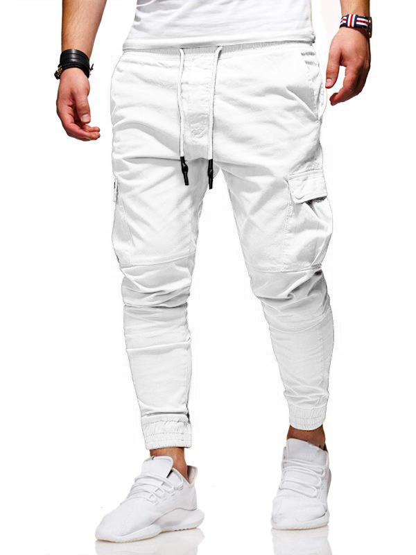 2021 High quality Fashion Men Pants Casual Jogger Streetwear Cargo Pants Multi-pockets Trousers Fitness Sweatpants