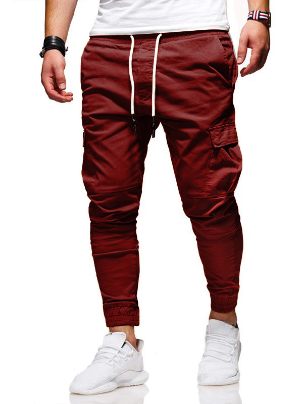 2021 High quality Fashion Men Pants Casual Jogger Streetwear Cargo Pants Multi-pockets Trousers Fitness Sweatpants