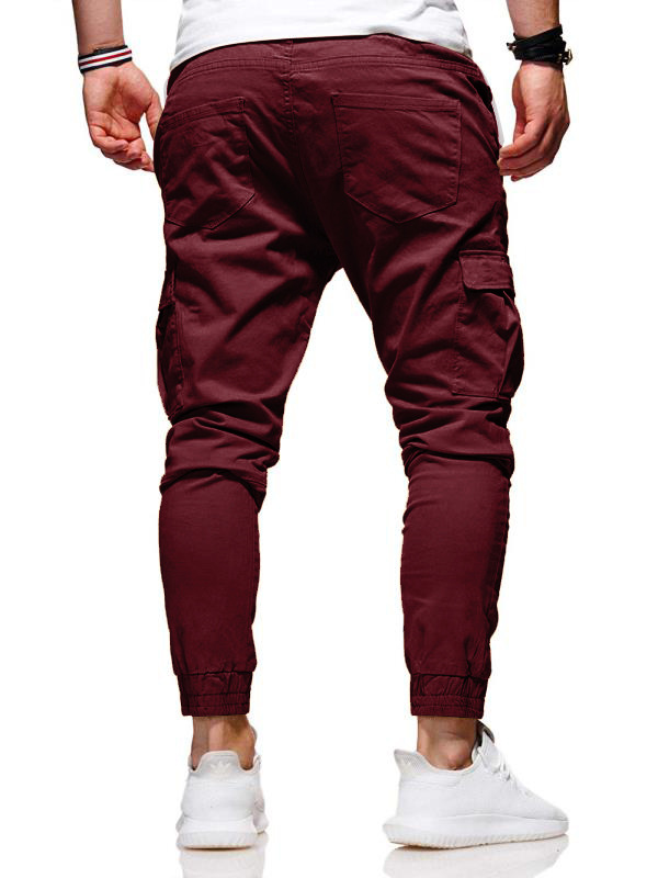 2021 High quality Fashion Men Pants Casual Jogger Streetwear Cargo Pants Multi-pockets Trousers Fitness Sweatpants