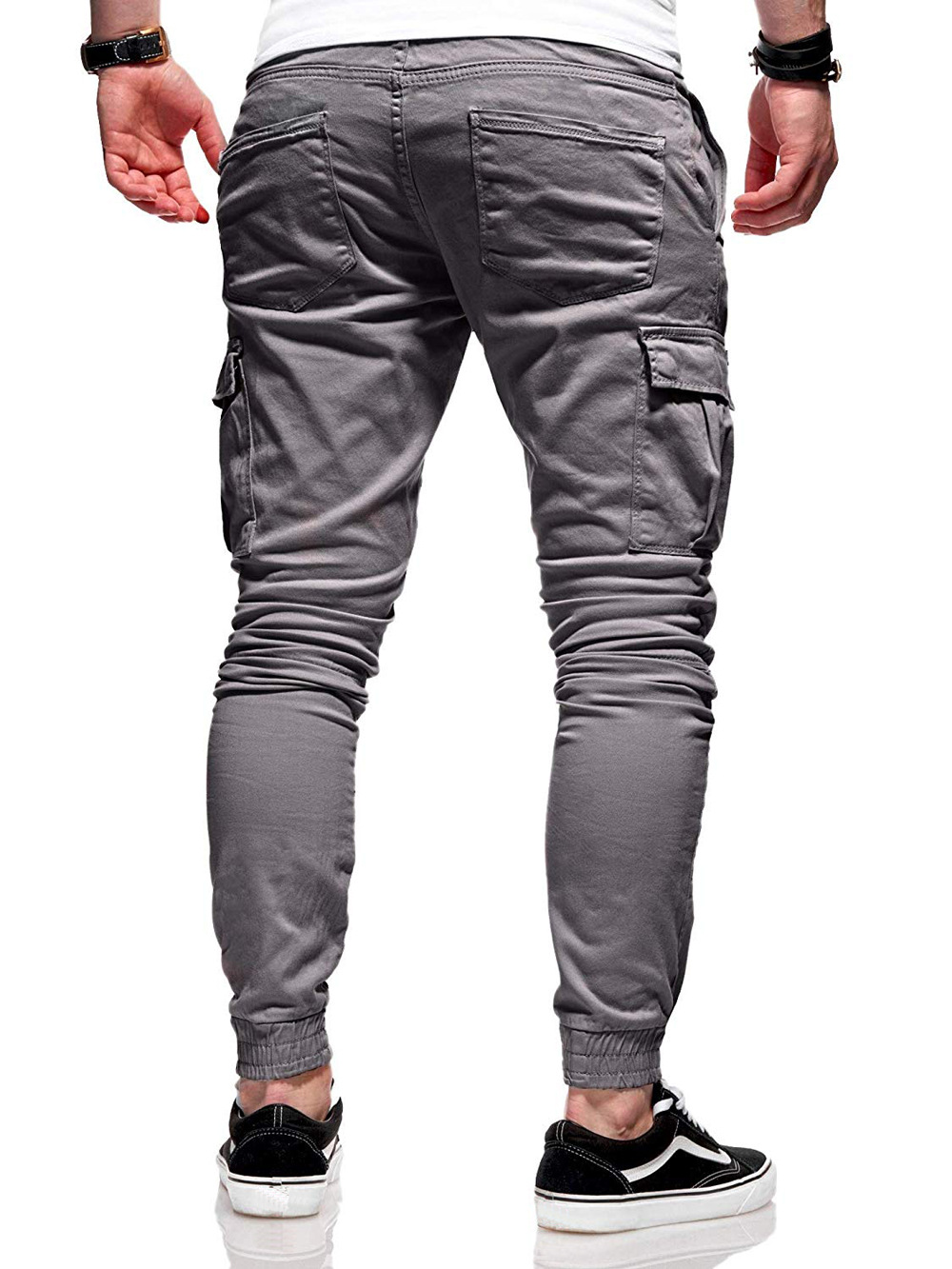 2021 High quality Fashion Men Pants Casual Jogger Streetwear Cargo Pants Multi-pockets Trousers Fitness Sweatpants