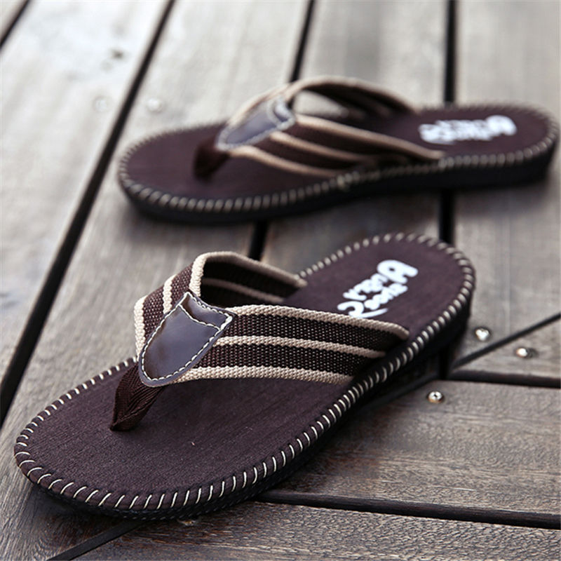 Flip-flops men's non-slip Korean men's summer Vietnamese slippers men's splint shoes fashion slippers non-slip wear-resistant Summer Breathable take one size bigger