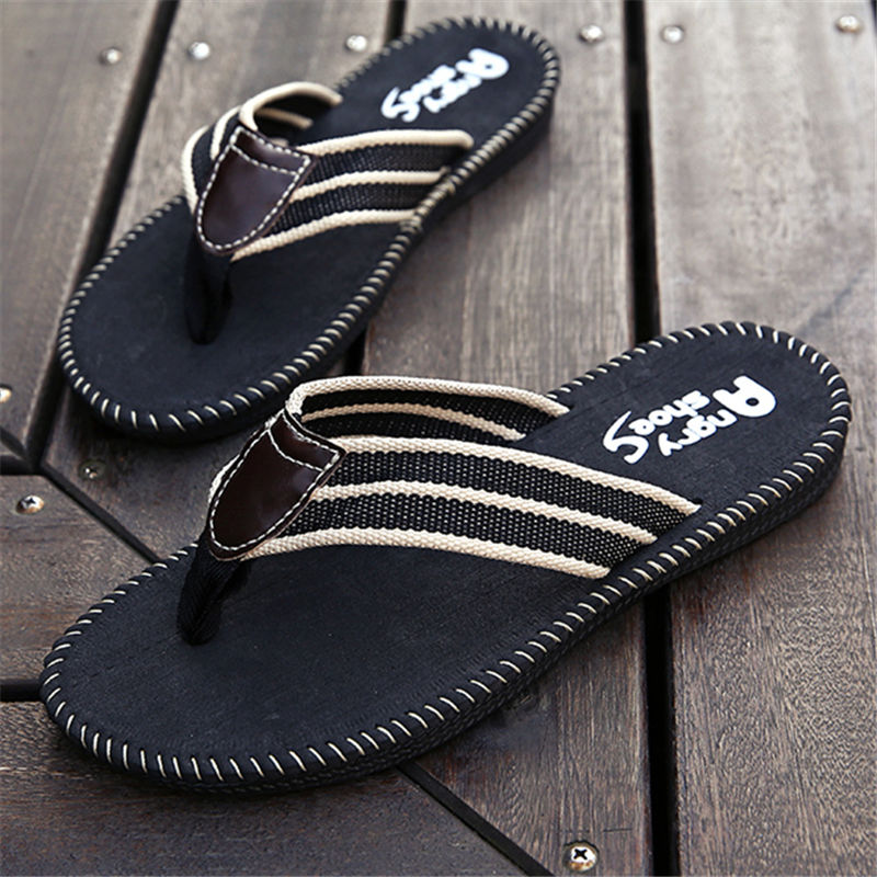 Flip-flops men's non-slip Korean men's summer Vietnamese slippers men's splint shoes fashion slippers non-slip wear-resistant Summer Breathable take one size bigger