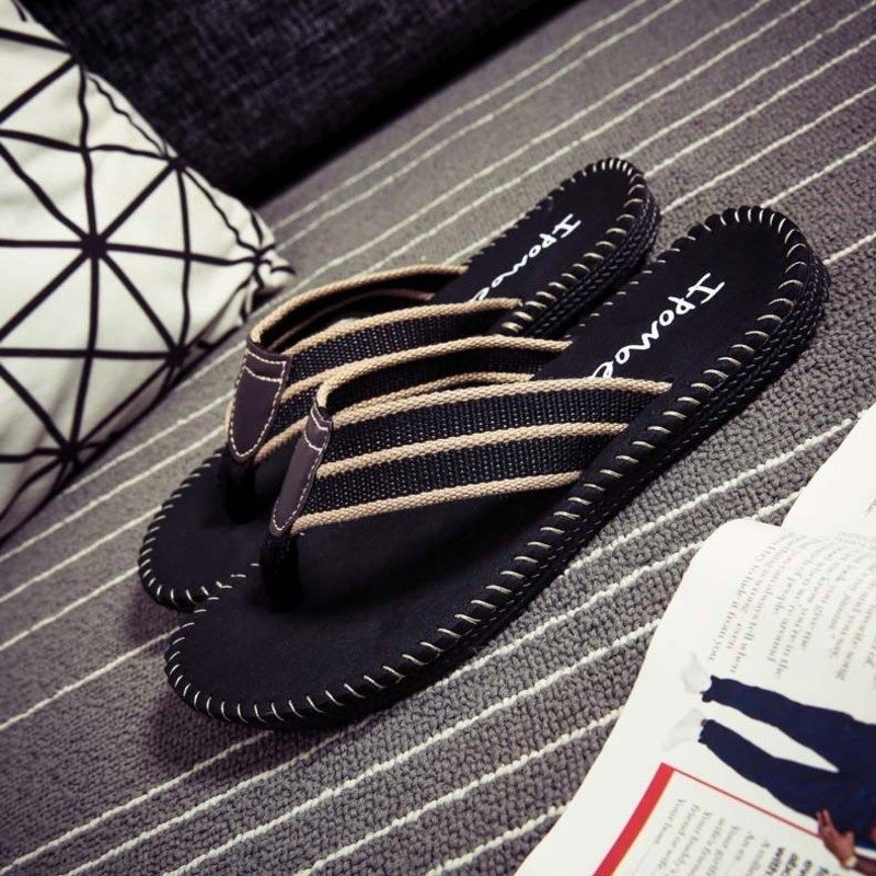 Flip-flops men's non-slip Korean men's summer Vietnamese slippers men's splint shoes fashion slippers non-slip wear-resistant Summer Breathable take one size bigger