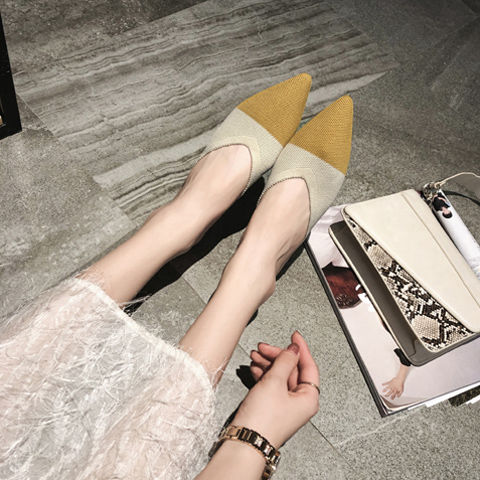 Women's shoes Baotou lazy slippers women's outer wear pointed toe non-slip breathable semi slippers