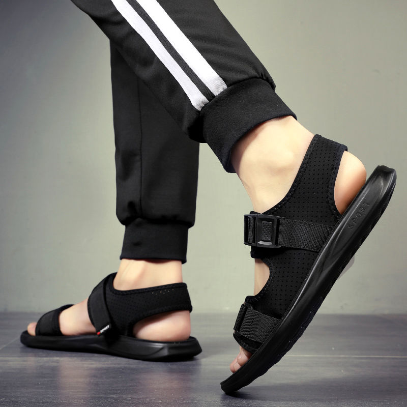 Men's Shoes > Sandals Men's sandals casual beach trend all-match outer wear non-slip dual purpose sandals and slippers men