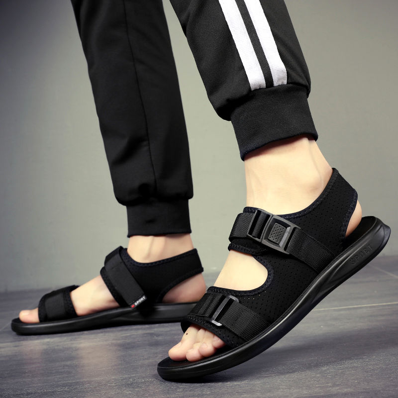 Men's Shoes > Sandals Men's sandals casual beach trend all-match outer wear non-slip dual purpose sandals and slippers men
