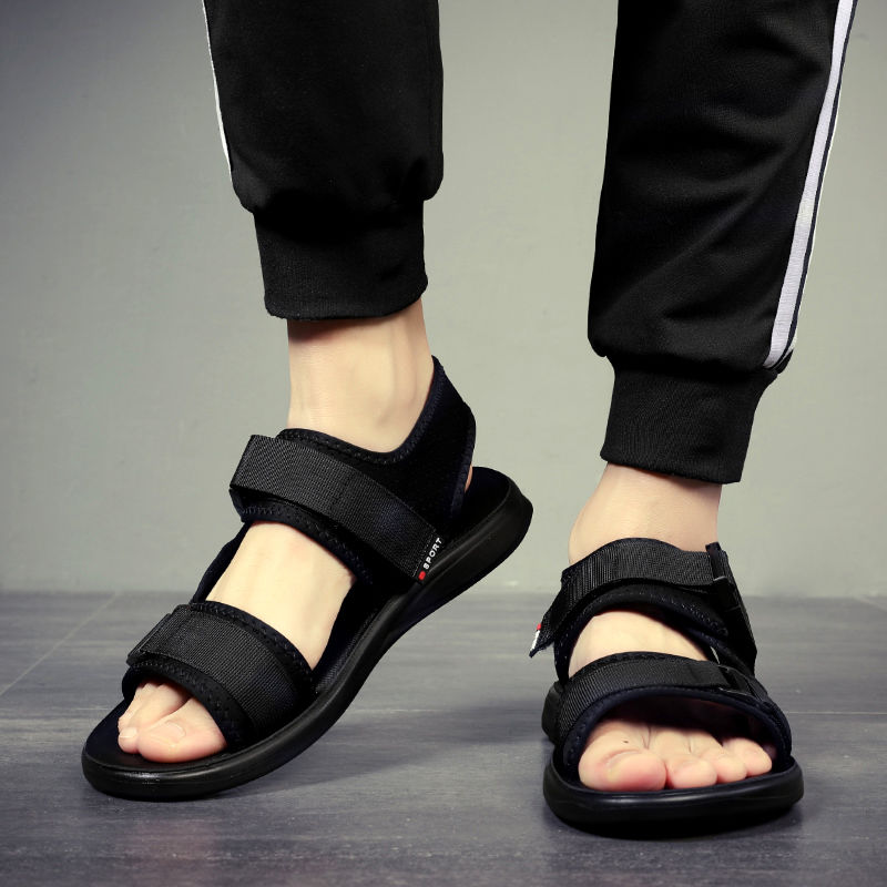 Men's Shoes > Sandals Men's sandals casual beach trend all-match outer wear non-slip dual purpose sandals and slippers men