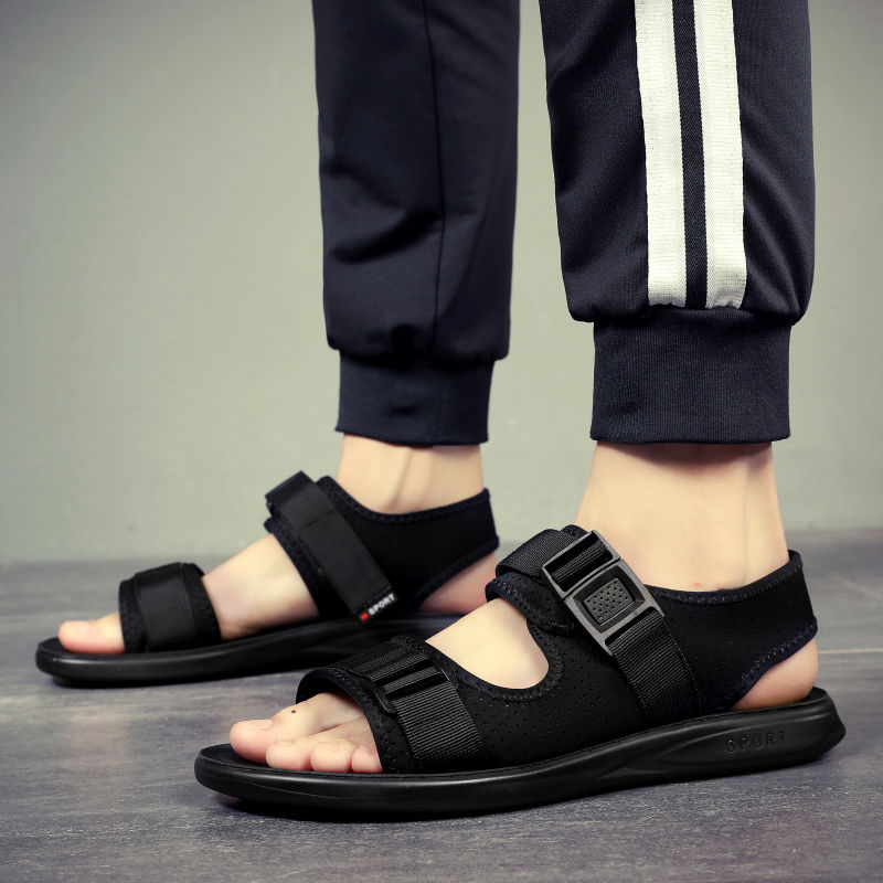 Men's Shoes > Sandals Men's sandals casual beach trend all-match outer wear non-slip dual purpose sandals and slippers men