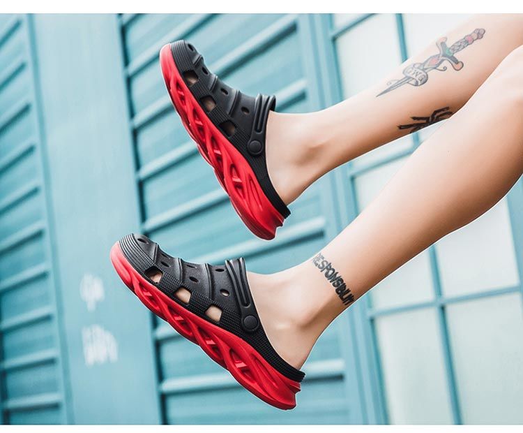 Men's thick-soled beach shoes Baotou sandals soft-soled breathable non-slip sandals and slippers