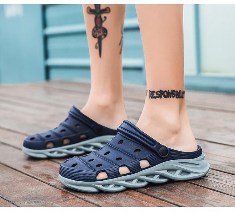 Men's thick-soled beach shoes Baotou sandals soft-soled breathable non-slip sandals and slippers