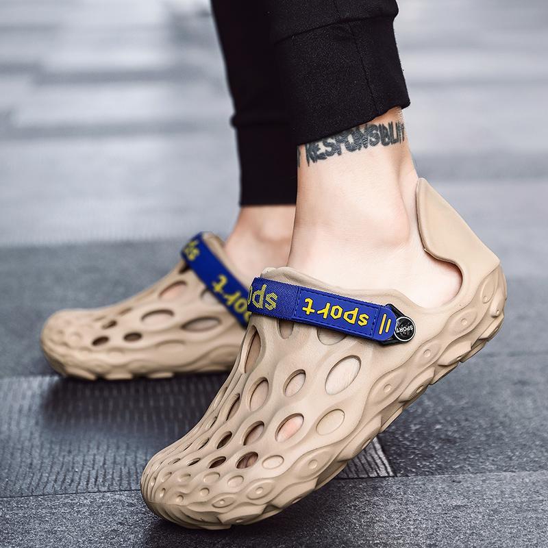 Men's tide slippers summer new coconut hole shoes Korean fashion men's beach sandals and slippers