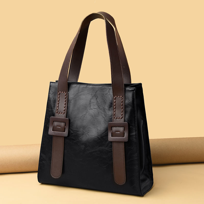 Genuine leather women's soft leather handbag women's fashion all-match large shoulder bag