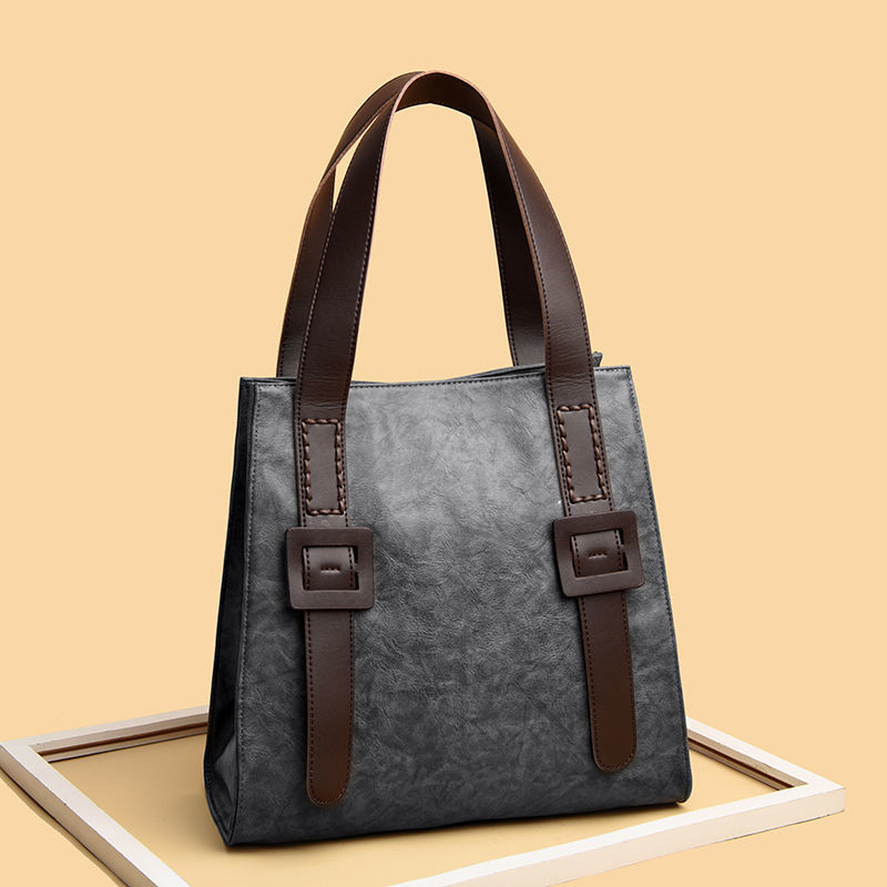 Genuine leather women's soft leather handbag women's fashion all-match large shoulder bag