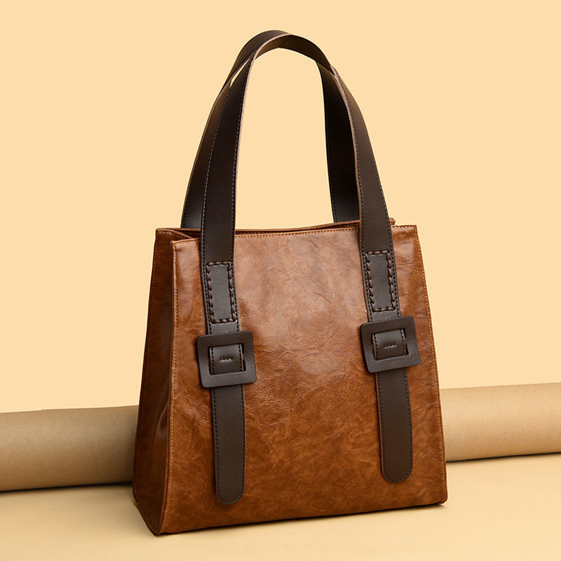Genuine leather women's soft leather handbag women's fashion all-match large shoulder bag