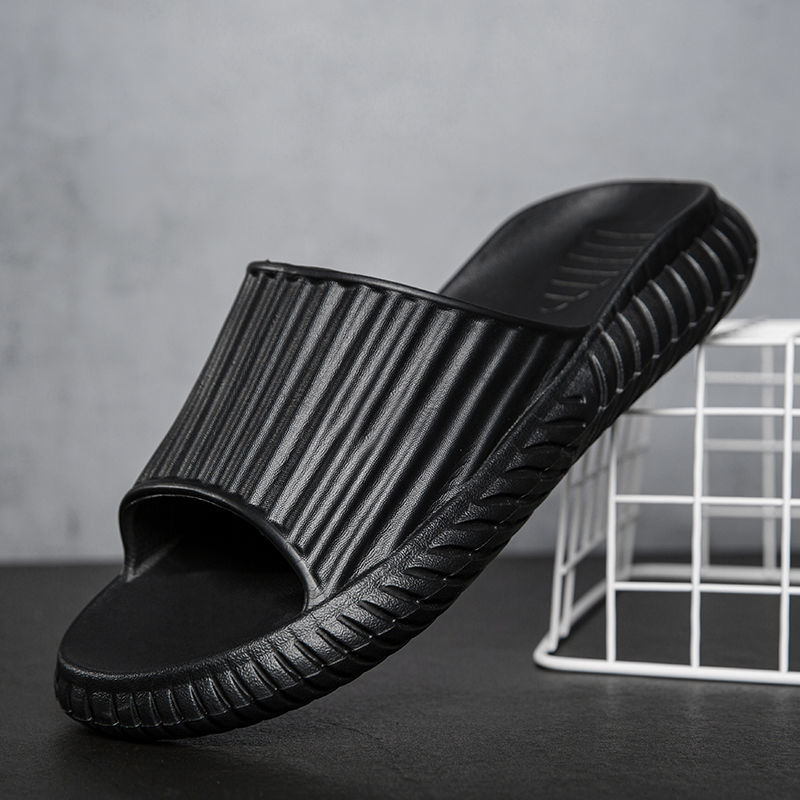 Bathroom household slippers, men's non-slip super soft household sandals and slippers