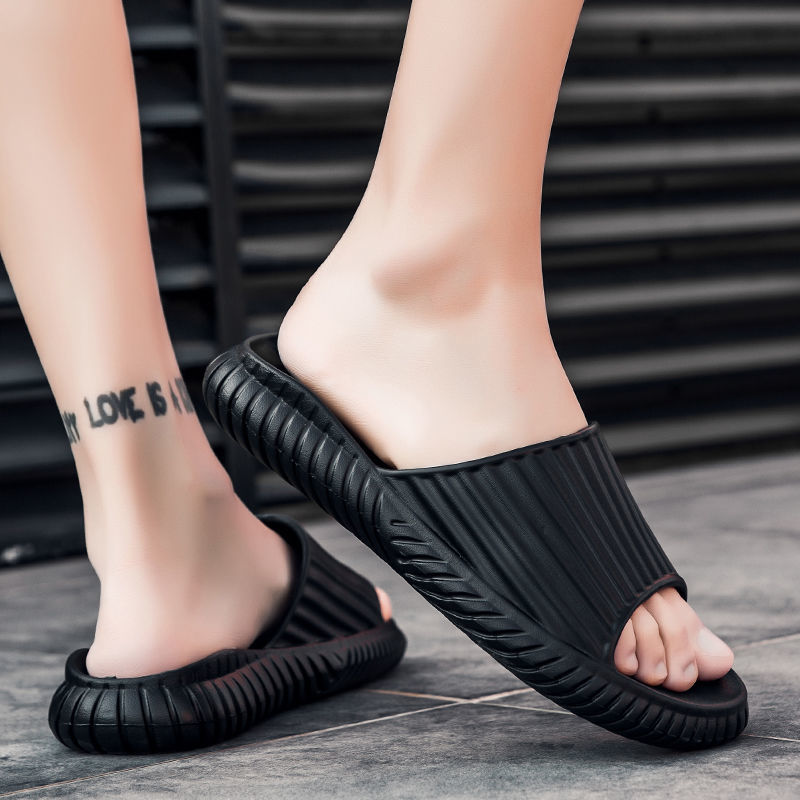 Bathroom household slippers, men's non-slip super soft household sandals and slippers