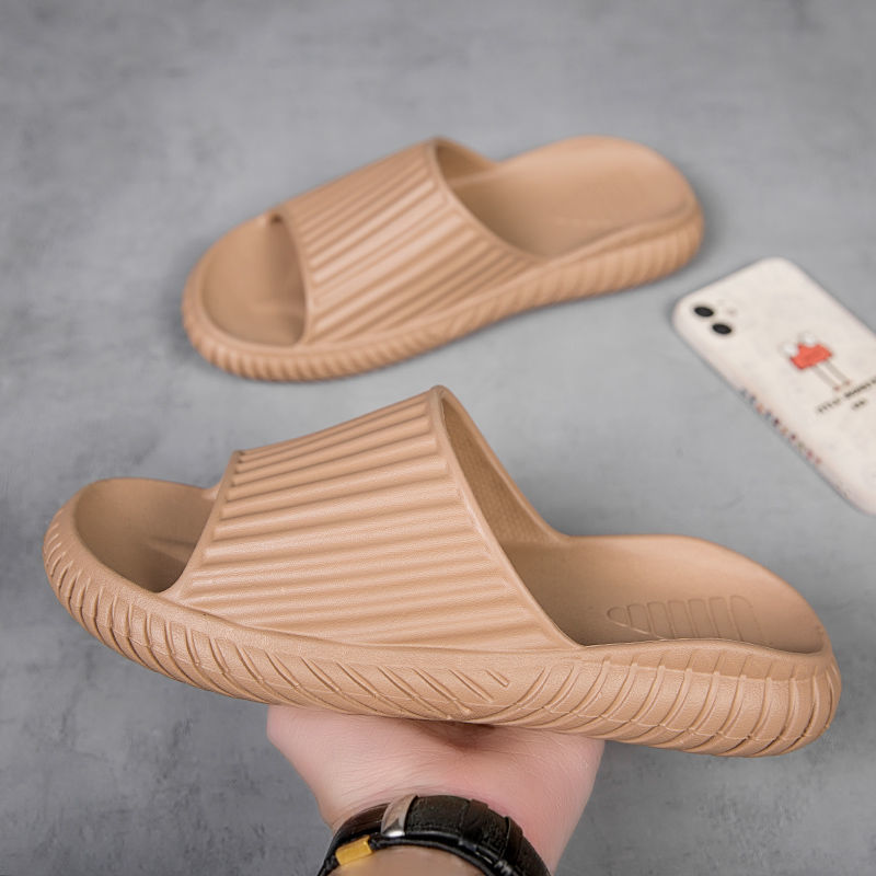 Bathroom household slippers, men's non-slip super soft household sandals and slippers