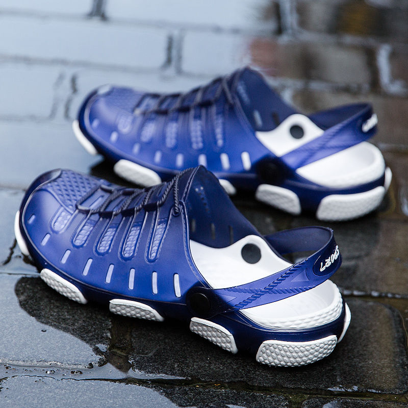 Sandals and slippers men's non-slip outer wear casual sandals hole shoes casual beach shoes