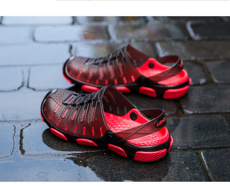 Sandals and slippers men's non-slip outer wear casual sandals hole shoes casual beach shoes