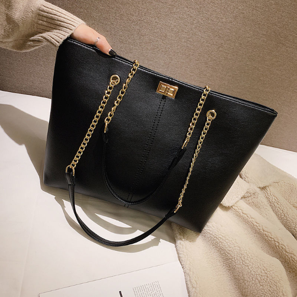 ins shoulder large bag women's bag large capacity 2022 new trendy Korean version all-match portable tote bag student lady
