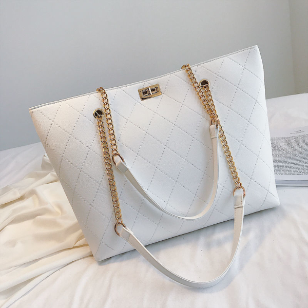 ins shoulder large bag women's bag large capacity 2022 new trendy Korean version all-match portable tote bag student lady