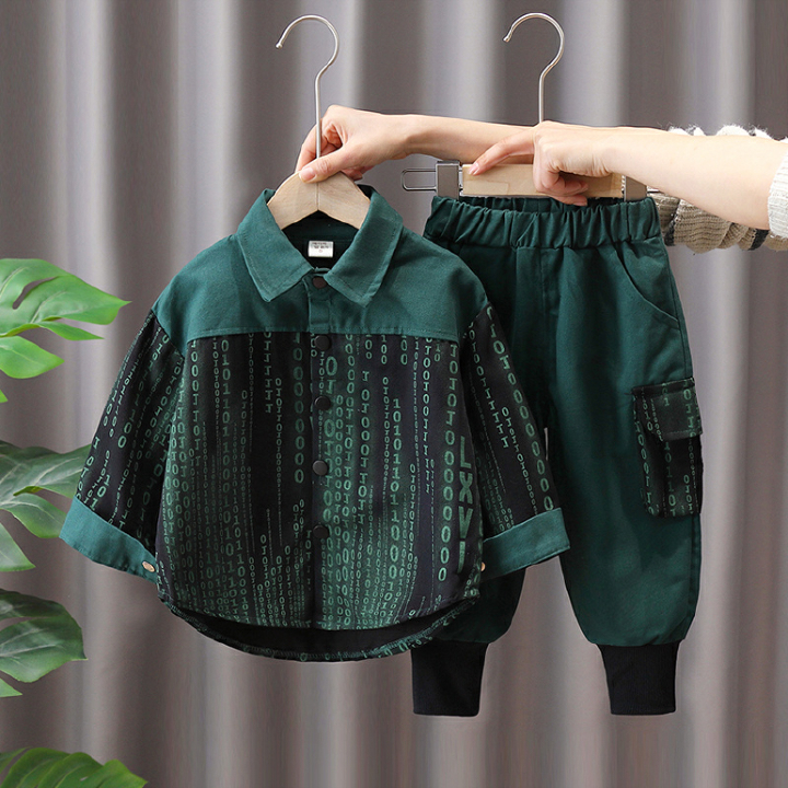 Boys Clothing  Clothing Sets Boys' suit  new small and medium-sized children's clothes, fashionable, handsome and fashionable baby boy's two-piece suit
