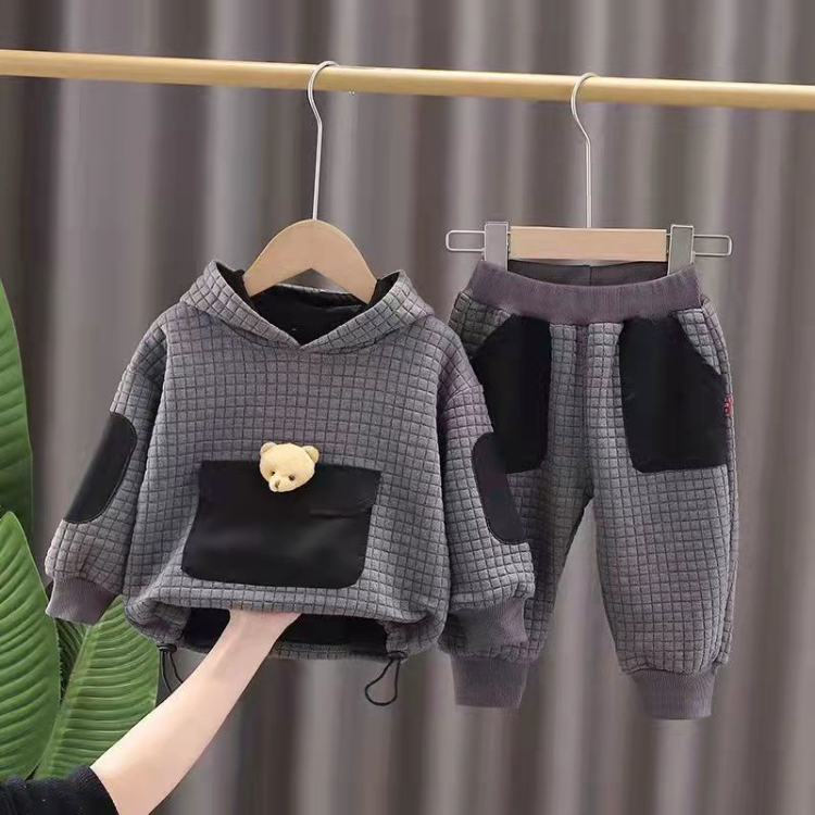Boys' Spring Suit 2022 New Spring Clothes for Small and Middle School Children Baby's Two Piece Handsome Fashion Fashion Children's Wear