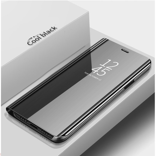 Smart Mirror Flip Leather Cover for Samsung Galaxy S22 S22 Ultra S22 Plus S21 S21 Ultra S20 S20 Plus Note 10 Plus Note 20 magnetic stand coque
