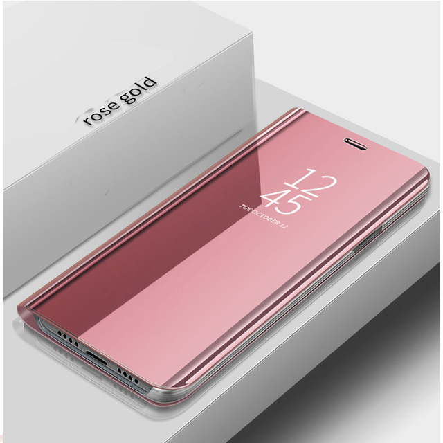 Smart Mirror Flip Leather Cover for Samsung Galaxy S22 S22 Ultra S22 Plus S21 S21 Ultra S20 S20 Plus Note 10 Plus Note 20 magnetic stand coque