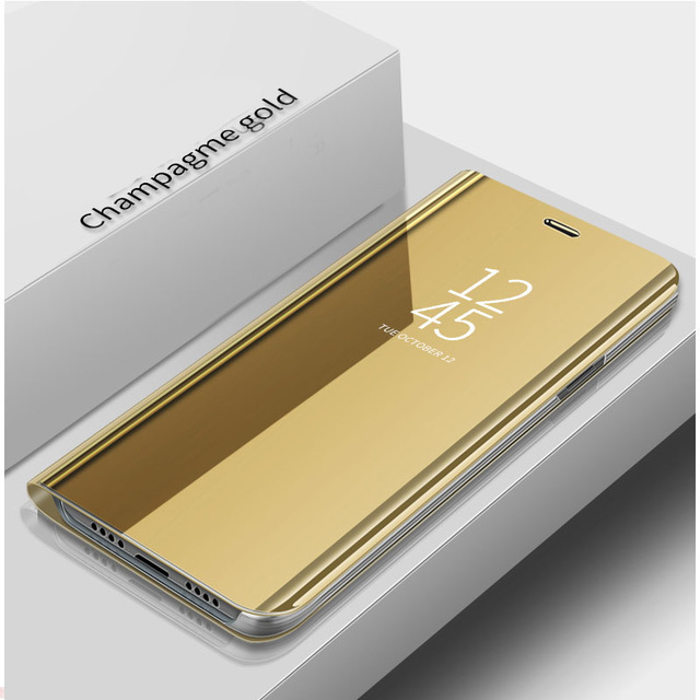 Smart Mirror Flip Leather Cover for Samsung Galaxy S22 S22 Ultra S22 Plus S21 S21 Ultra S20 S20 Plus Note 10 Plus Note 20 magnetic stand coque