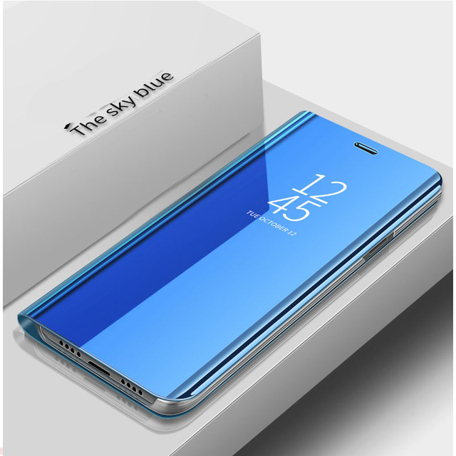 Smart Mirror Flip Leather Cover for Samsung Galaxy S22 S22 Ultra S22 Plus S21 S21 Ultra S20 S20 Plus Note 10 Plus Note 20 magnetic stand coque