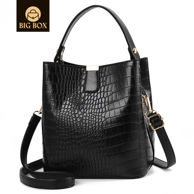 BigBox Luxury Brand custom Women Tote Bag Wholesale High Quality Fashion PU Leather Bags Bucket Handbags For Women