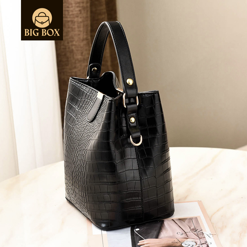 BigBox Luxury Brand custom Women Tote Bag Wholesale High Quality Fashion PU Leather Bags Bucket Handbags For Women