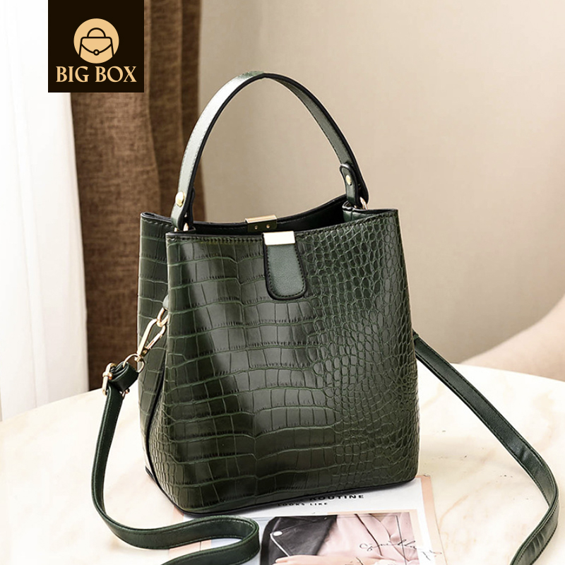 BigBox Luxury Brand custom Women Tote Bag Wholesale High Quality Fashion PU Leather Bags Bucket Handbags For Women