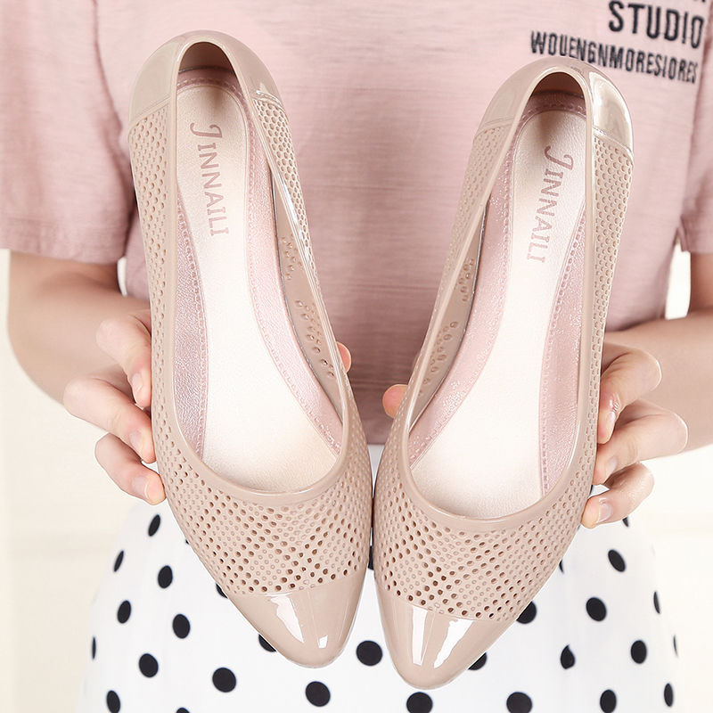 Fashion Sandals women's fashion single shoes thick heel anti slip shallow mouth casual women's shoes