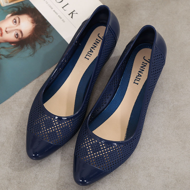 Fashion Sandals women's fashion single shoes thick heel anti slip shallow mouth casual women's shoes