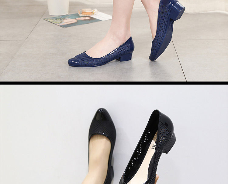 Fashion Sandals women's fashion single shoes thick heel anti slip shallow mouth casual women's shoes