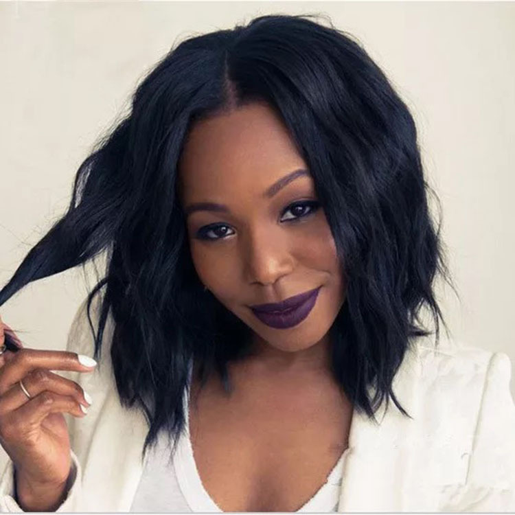 Fashion women wigs sales ladies long curly hair large waves in the parting of the fringe wig