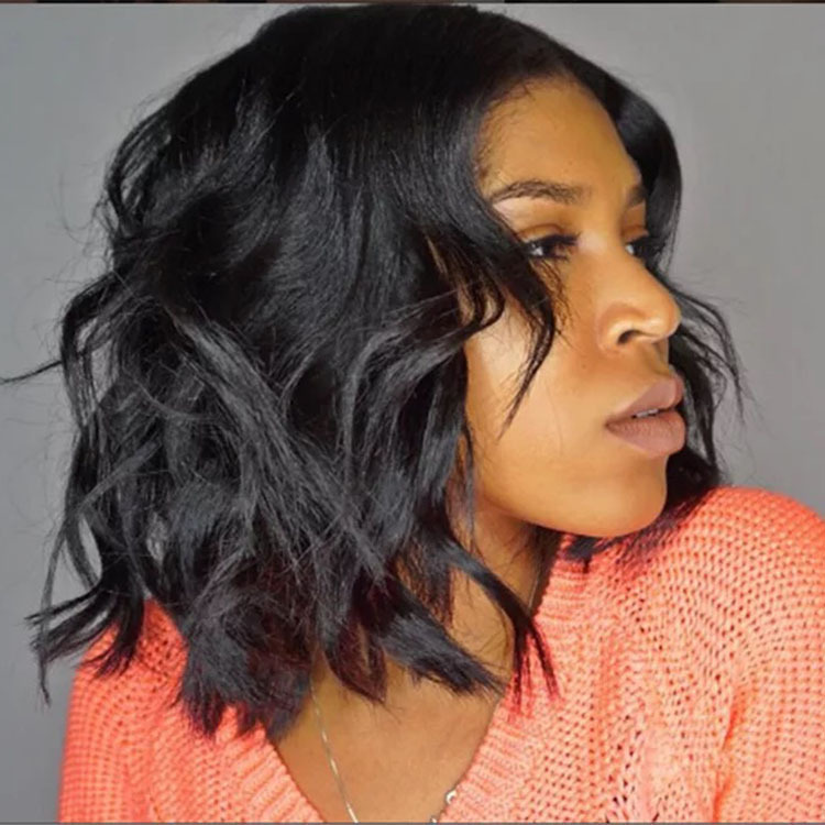 Fashion women wigs sales ladies long curly hair large waves in the parting of the fringe wig