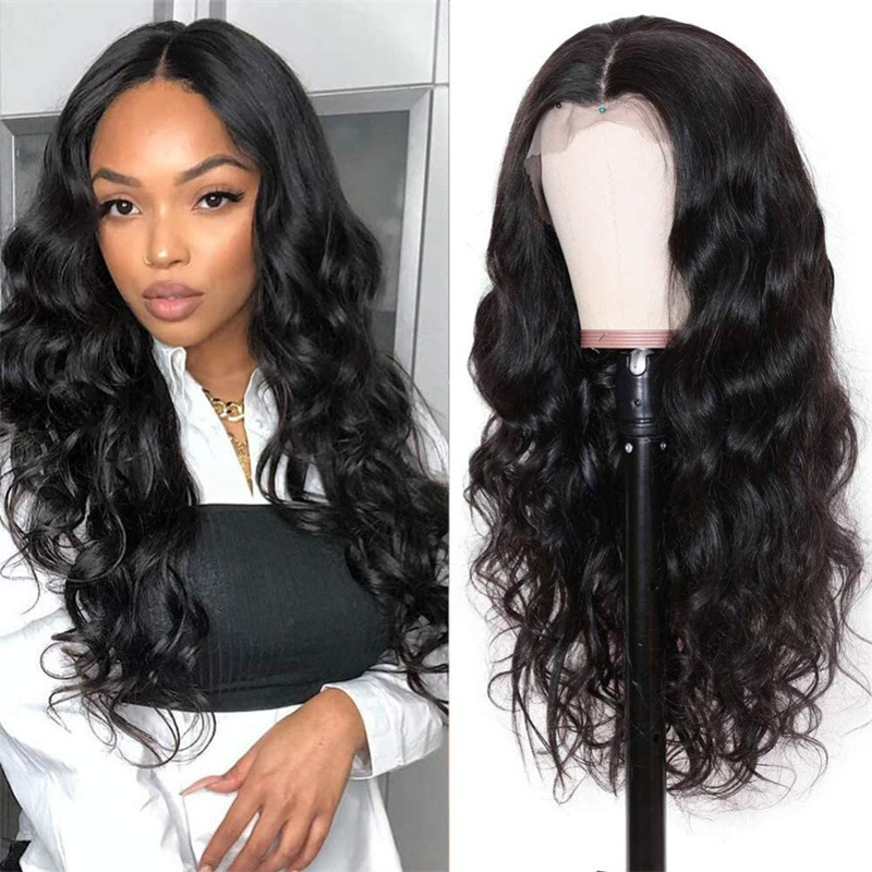 【Local delivery 1-3 days】Black wave wig female headgear hair Africa new long curly chemical fiber wig cover