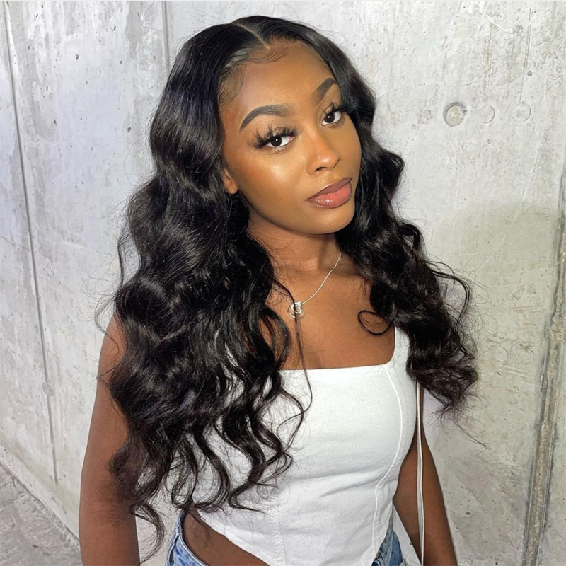 【Local delivery 1-3 days】Black wave wig female headgear hair Africa new long curly chemical fiber wig cover
