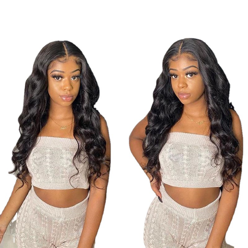 【Local delivery 1-3 days】Black wave wig female headgear hair Africa new long curly chemical fiber wig cover