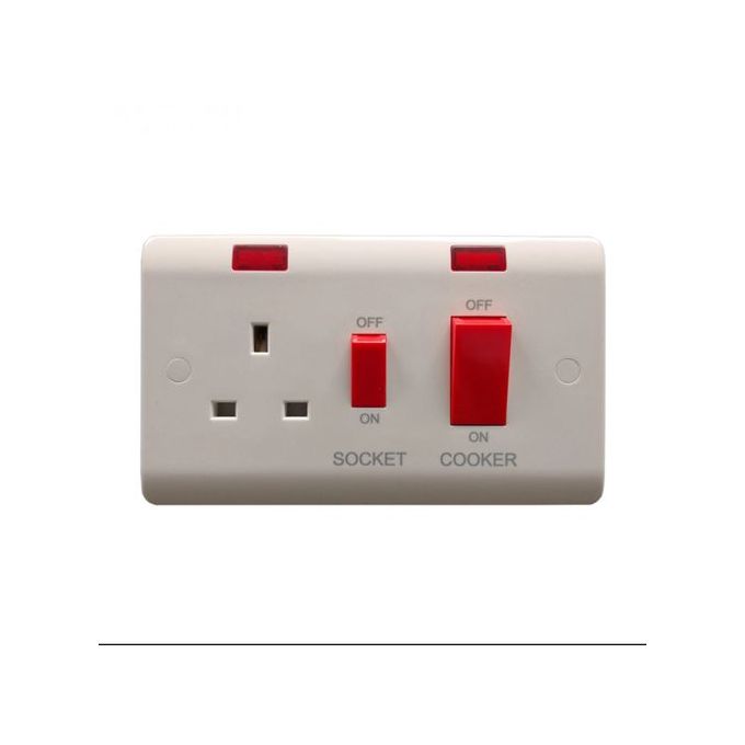 Generic 45A DP Cooker control switch socket